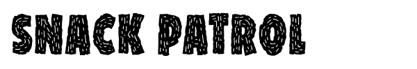 Snack Patrol font preview